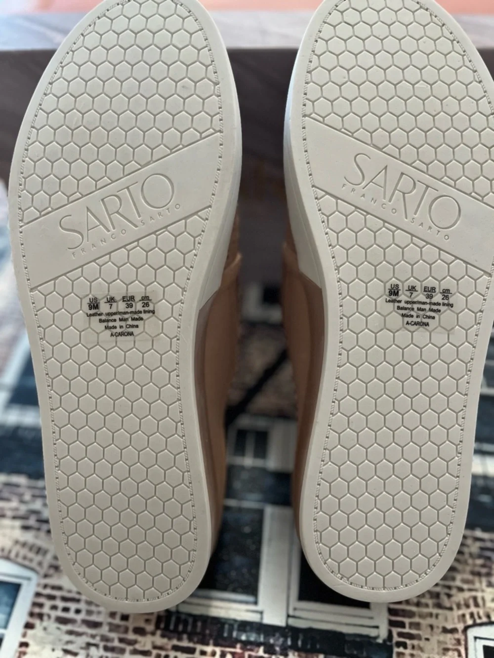 Franco Sarto Women's Slip-On Sneakers in Blush - Picture 4 of 5